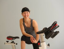 Lynne Image with Bike